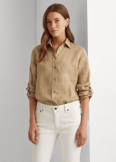 Camisa Ralph Lauren Linen Mulher 87042-DVKJ